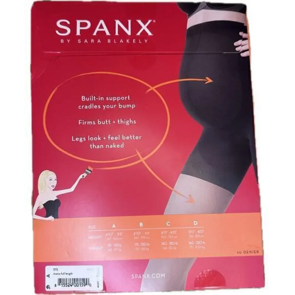 SPANX by Sara Blakely  Mama full‎ length Sheers 015 Size A Nude